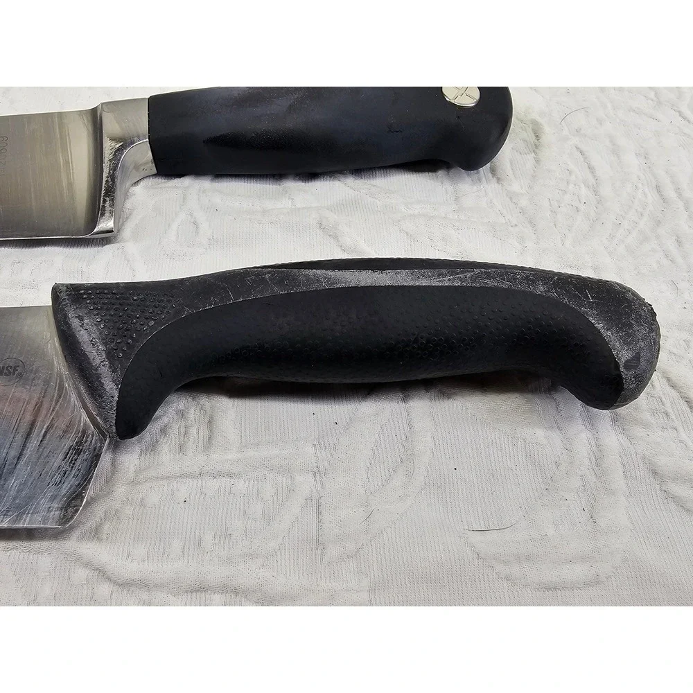 Mercer Chef Knife Set 2pc 8in 10in Black Good M20609 M22610 German Steel NSF